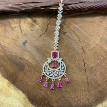 Zircon/AD Maang Tikka 1360-69 - Dazzles Jewellery