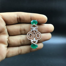 Green Zircon/AD Necklace Set - Dazzles Jewellery