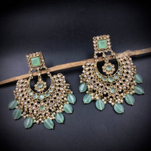 Mint Green Antique Earrings - Dazzles Jewellery