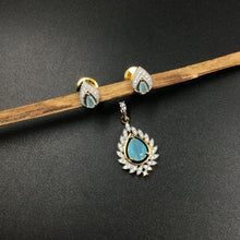 Zircon/AD Pendant Set 3325-08 - Dazzles Jewellery