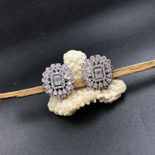 Silver Polish Zircon/AD Earring 6720-69 - Dazzles Jewellery