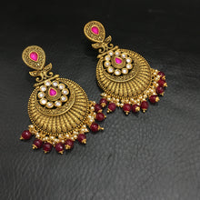 Ruby Gold Look Earring - Dazzles Jewellery