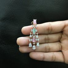 Multi Zircon/AD Necklace Set - Dazzles Jewellery
