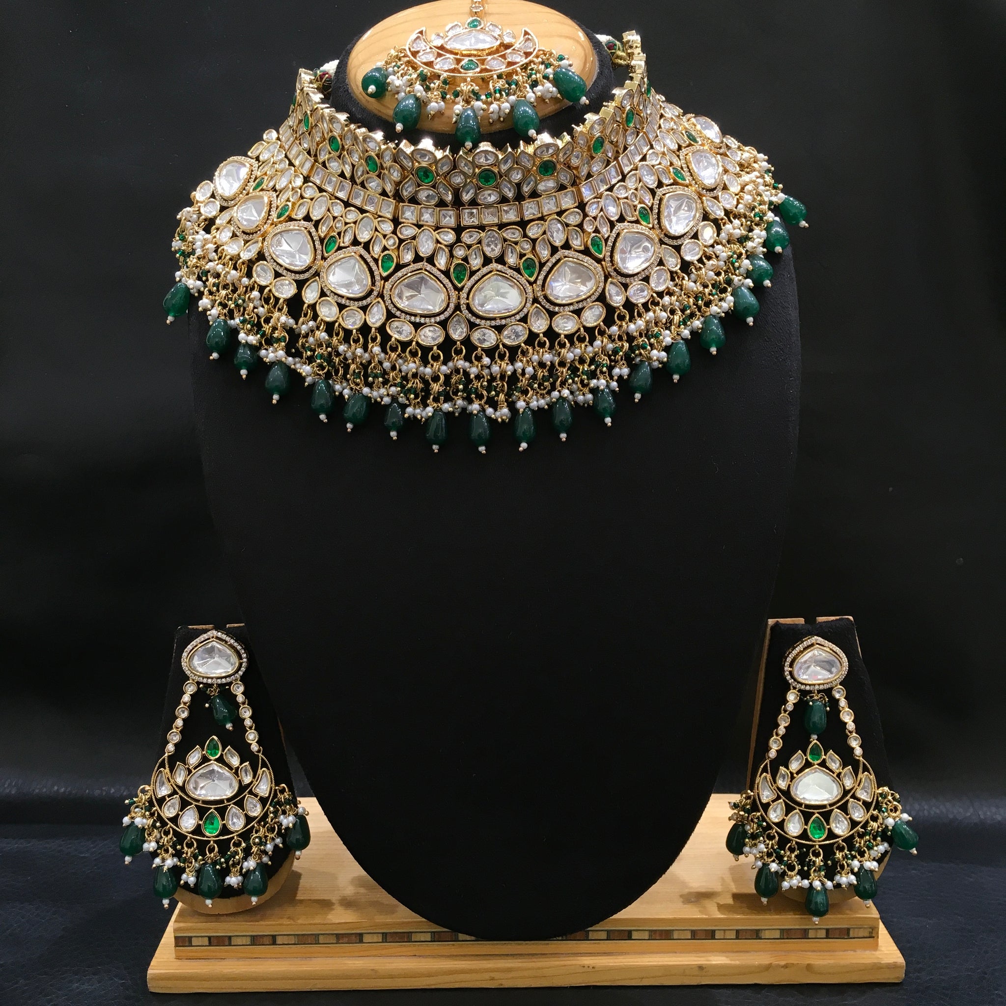 Bridal Choker Set 5478-68 - Dazzles Jewellery