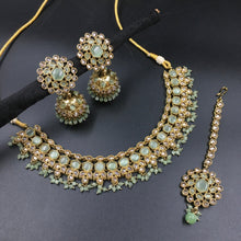 Round Neck Antique Necklace Set 4646-33 - Dazzles Jewellery