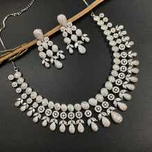 Round Neck Zircon/AD Necklace 3278-08 - Dazzles Jewellery