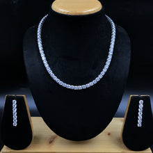 Zircon/AD Necklace Set 7953-05 - Dazzles Jewellery