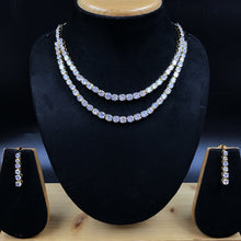 Gold Zircon/AD Necklace Set - Dazzles Jewellery