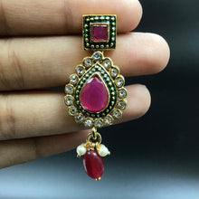 Round Neck Polki Necklace Set 4866-21 - Dazzles Jewellery