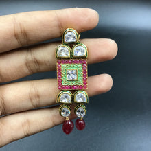 Long  Polki Necklace Set 4887-21 - Dazzles Jewellery