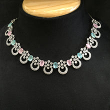 Round Neck Zircon/AD Necklace Set 5930-69 - Dazzles Jewellery