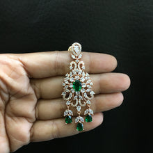 Choker Zircon/AD Necklace Set 4130-69 - Dazzles Jewellery