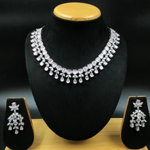 Round Neck Zircon/AD Necklace Set 4151-69 - Dazzles Jewellery