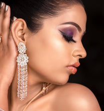 Rose Gold Zircon/AD Earring - Dazzles Jewellery