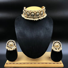 Gold Look Choker Set 1520-21 - Dazzles Jewellery