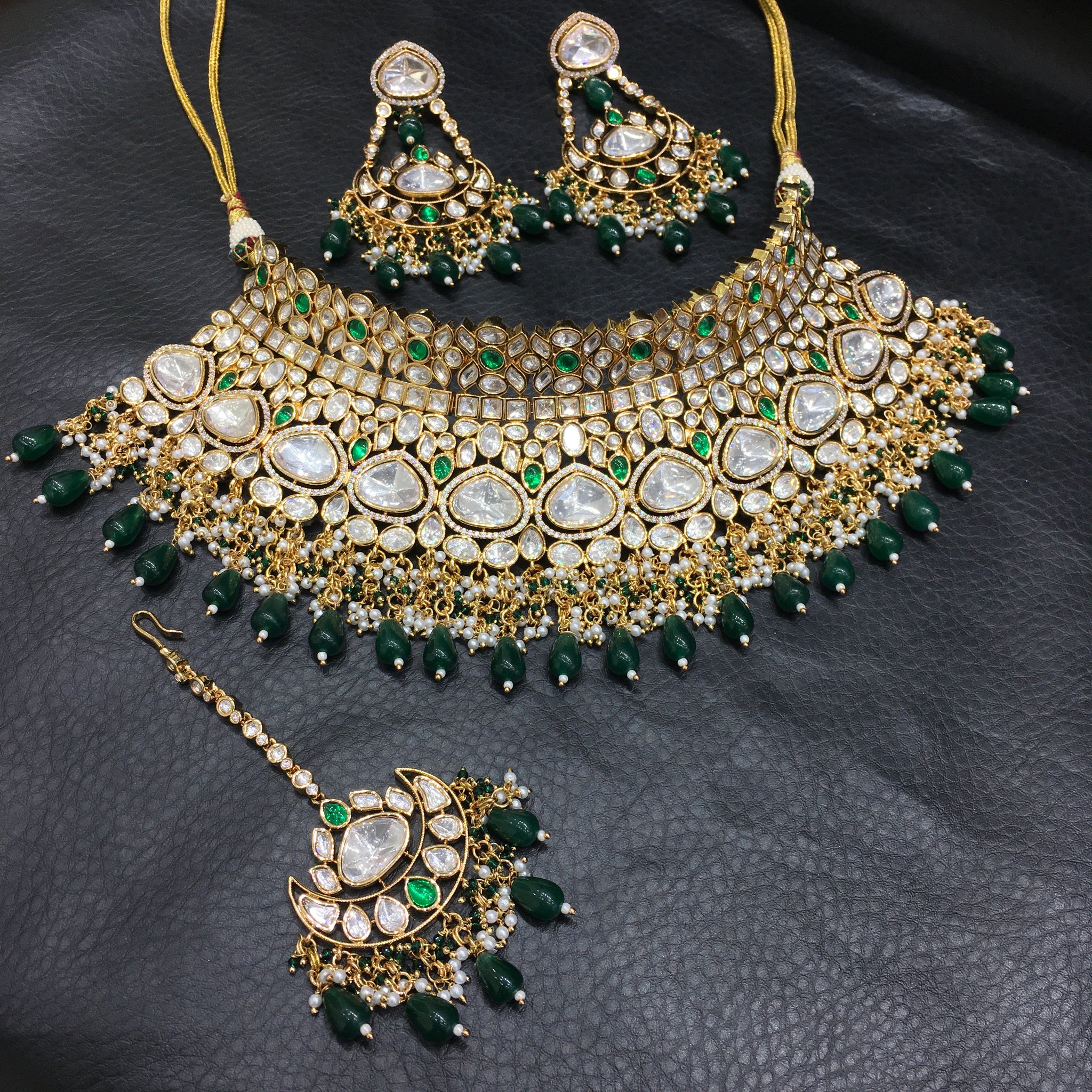 Bridal Choker Set 5478-68 - Dazzles Jewellery