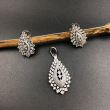 Light Zircon/AD Pendant Set 6182-08 - Dazzles Jewellery