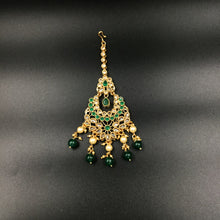 Green Gold Look Choker Set 17267 - Dazzles Jewellery