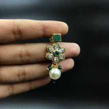 Round Neck Polki Necklace Set 4877-21 - Dazzles Jewellery