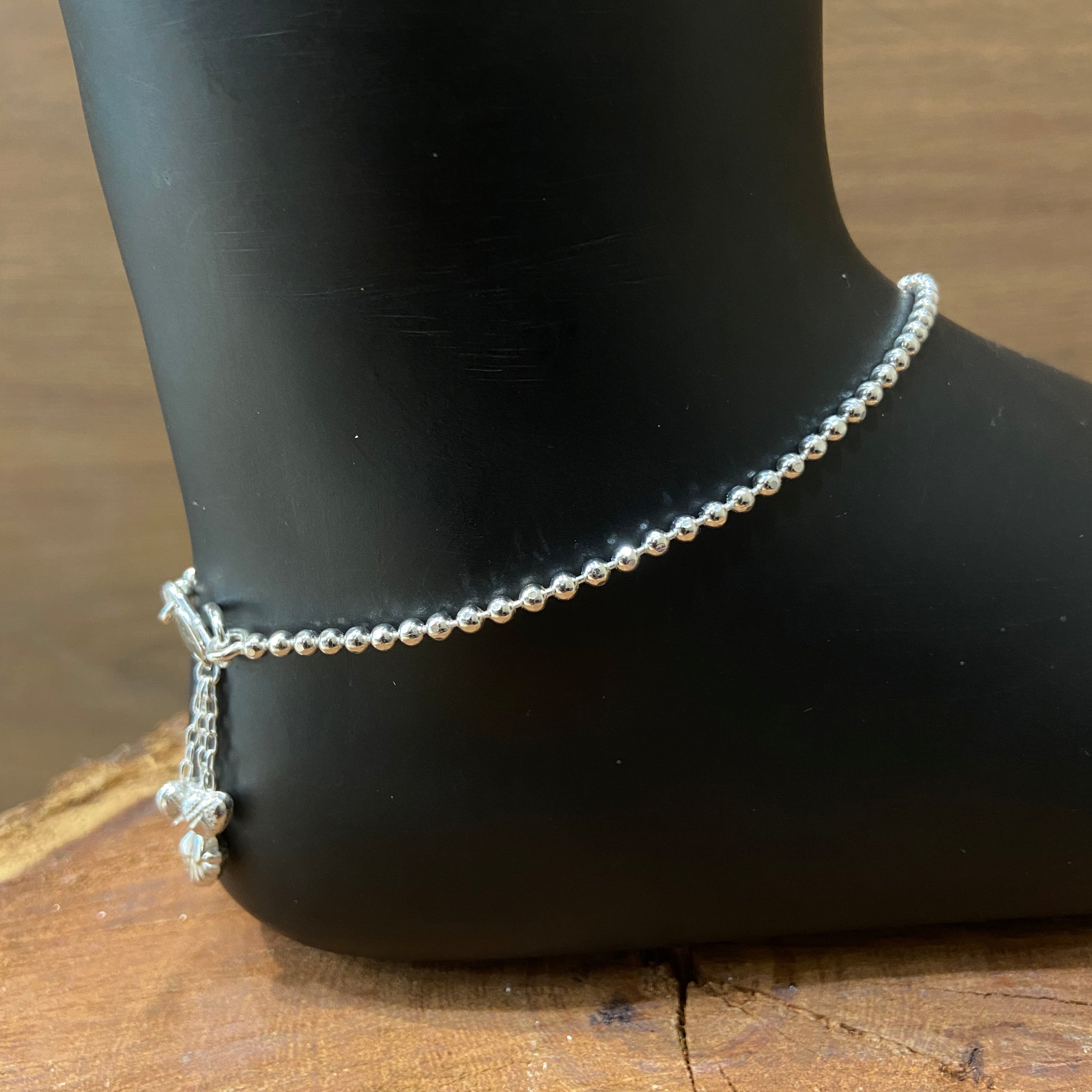 Silver Anklet 1696-75 - Dazzles Jewellery