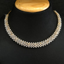 Round Neck Zircon/AD Necklace Set 6207-08 - Dazzles Jewellery