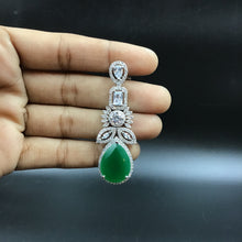 Round Neck Zircon/AD Necklace Set 5581-69 - Dazzles Jewellery