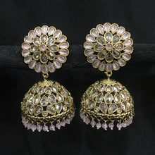 Jhumki Antique Earring 3962-28 - Dazzles Jewellery