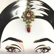 Kundan Polki Maang Tikka 4969-21 - Dazzles Jewellery