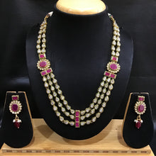 Polki Necklace Set 1506-21 - Dazzles Jewellery