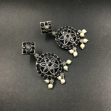 Danglers Oxidized Earring 4384-R - Dazzles Jewellery