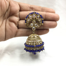 Blue Antique Earrings 7655-1255 - Dazzles Jewellery