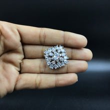 Silver Polish Zircon/AD Earring 2373 - Dazzles Jewellery
