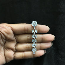 Round Neck Zircon/AD Necklace Set 6124-08 - Dazzles Jewellery