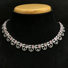 Zircon/AD Necklace Set 1180-69 - Dazzles Jewellery