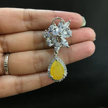 Zircon/AD Earring 1103-69 - Dazzles Jewellery