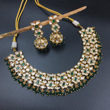 Round Neck Kundan Necklace Set 3707-28 - Dazzles Jewellery