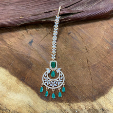 Zircon/AD Maang Tikka 1360-69 - Dazzles Jewellery