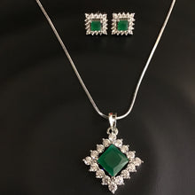Zircon/AD Pendant Set 1167-69 - Dazzles Jewellery