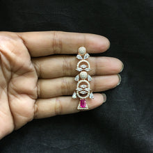 Round Neck Zircon/AD Necklace Set 6202-08 - Dazzles Jewellery