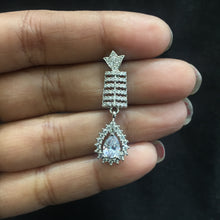 Round Neck Zircon/AD Necklace Set 6119-08 - Dazzles Jewellery