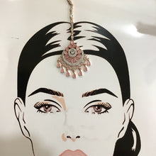 Zircon/AD Maang Tikka 1198-69 - Dazzles Jewellery