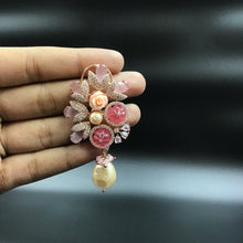 Multi Color Zircon/AD Light Earring 17737 - Dazzles Jewellery