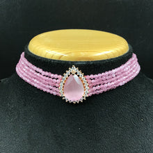 Zircon/AD Choker Set 7177-33 - Dazzles Jewellery
