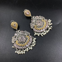 Danglers Oxidized Earring 4700-59 - Dazzles Jewellery