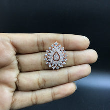 Rose Gold Zircon/AD Earring - Dazzles Jewellery