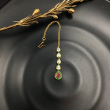 Kundan Polki Maang Tikka 2734-100 - Dazzles Jewellery