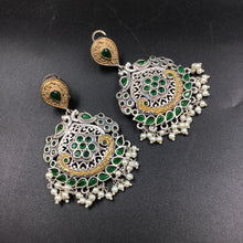 Danglers Oxidized Earring 4700-59 - Dazzles Jewellery