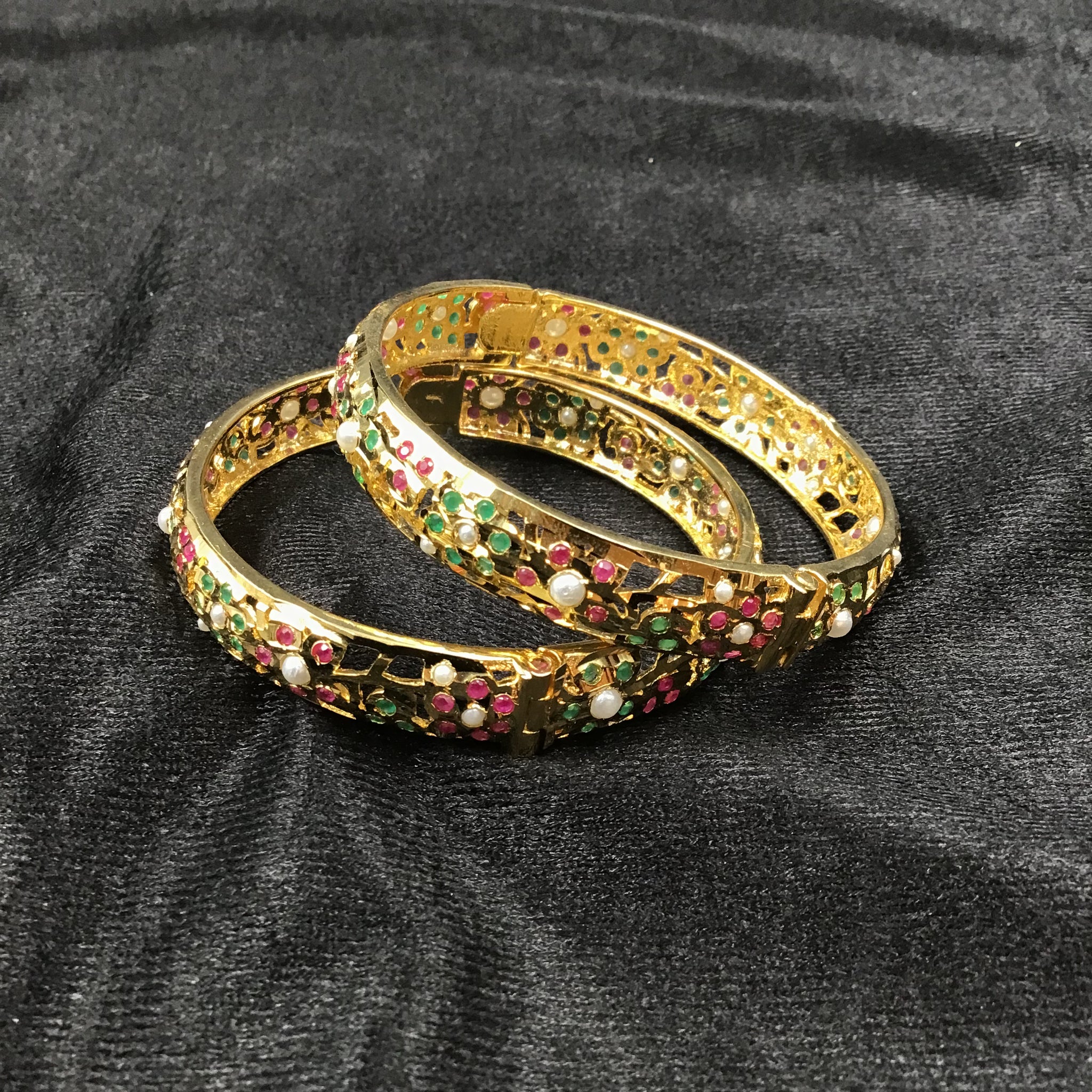 Jadau Bangles/Kada 5605-65 - Dazzles Jewellery