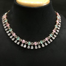 Multi Zircon/AD Necklace Set - Dazzles Jewellery