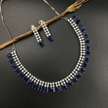 Round Neck Zircon/AD Necklace Set 3152-11 - Dazzles Jewellery